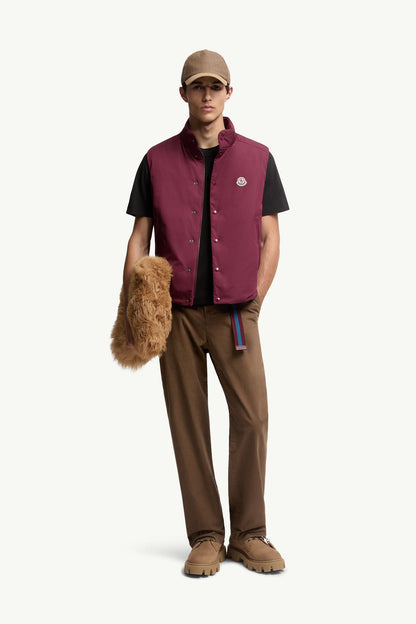 Moncler Flocked Logo Cotton T-Shirt Black Black