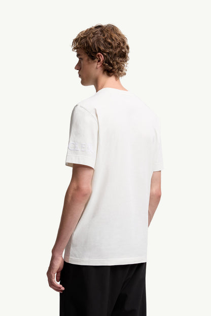 Moncler Logo Cotton T-Shirt White White