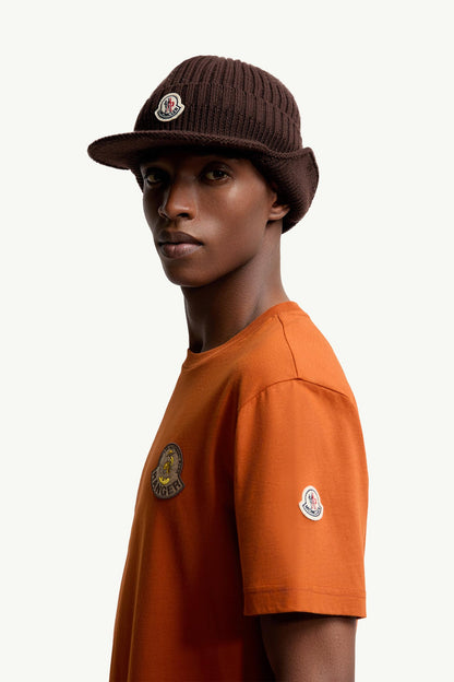 Moncler Mon Duck Logo Cotton T-Shirt Orange Orange