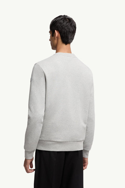 Moncler Mascot Patch Cotton Sweatshirt Grey Grey