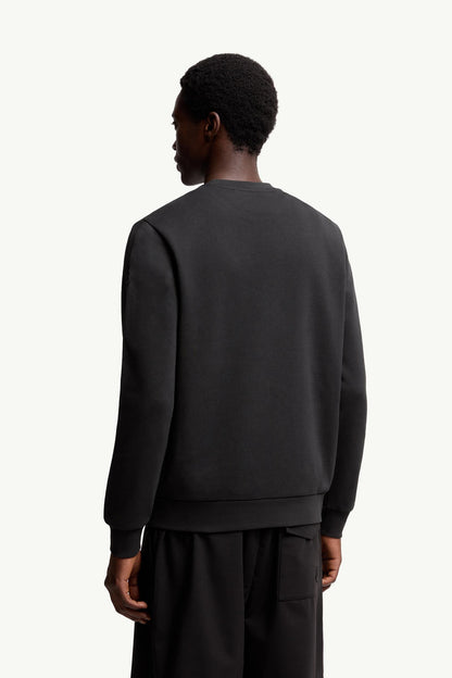 Moncler Mascot Patch Cotton Sweatshirt Black Black