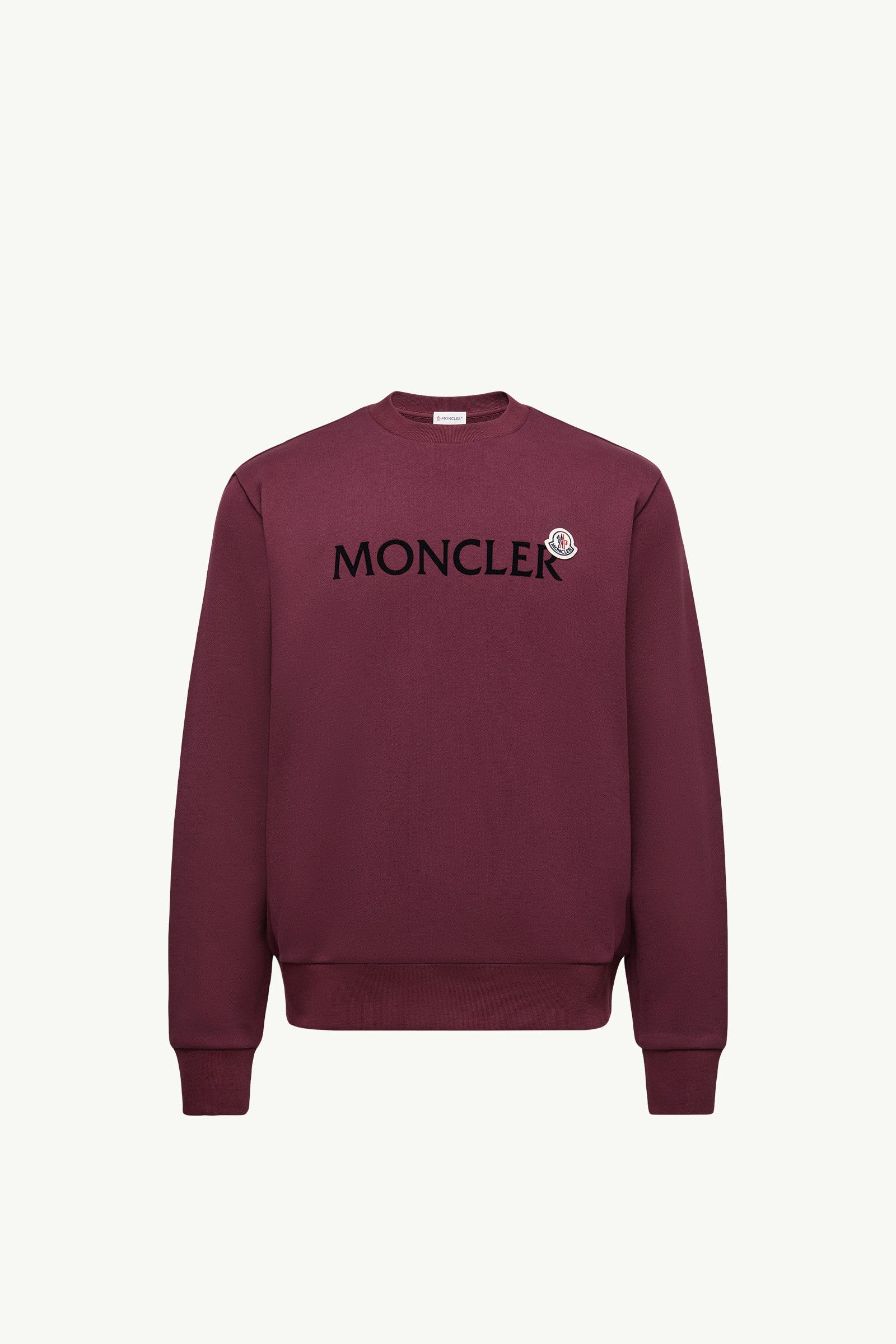 Moncler Logo Cotton Sweatshirt Burgundy Burgundy
