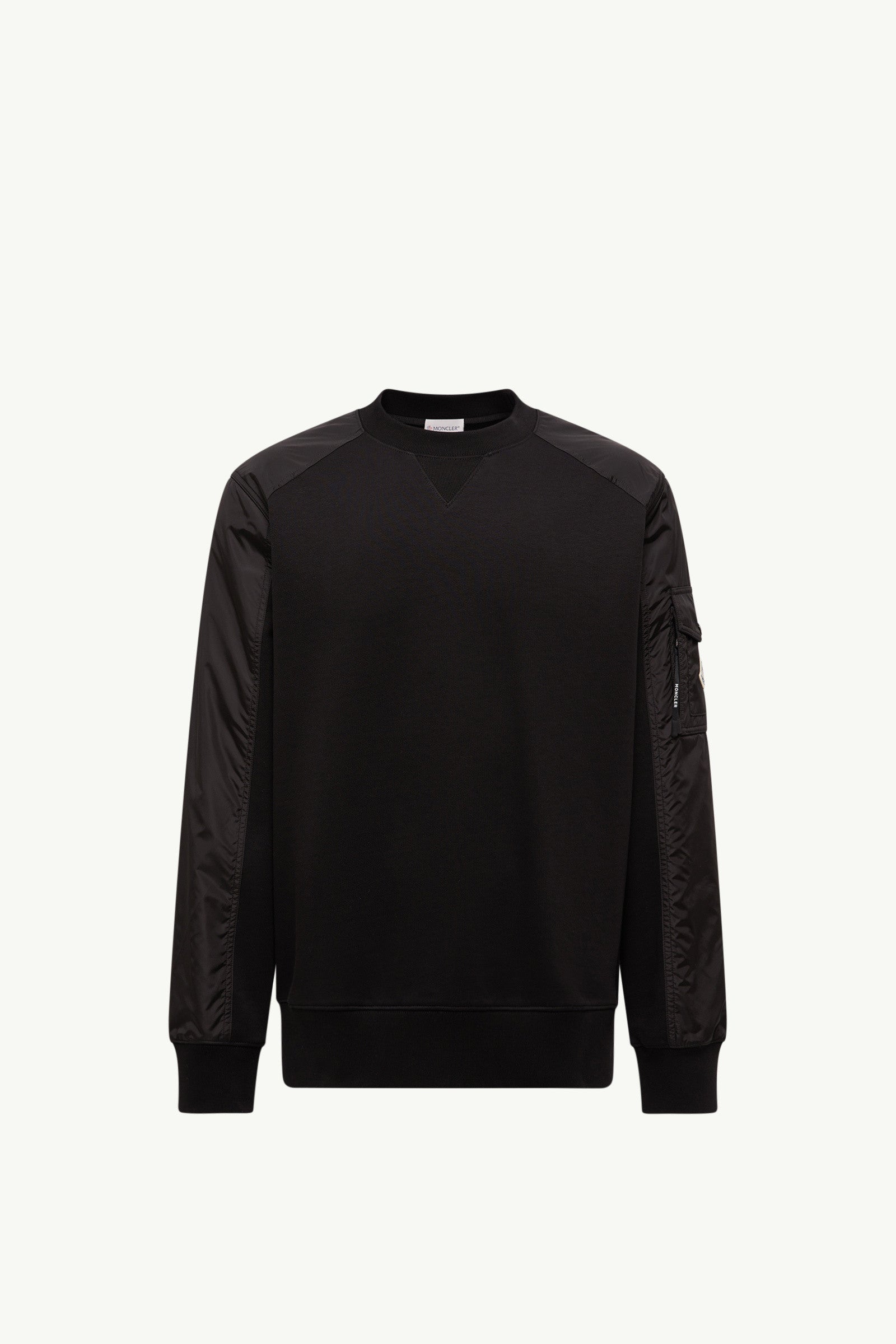 Moncler Cotton Blend Sweatshirt Black Black