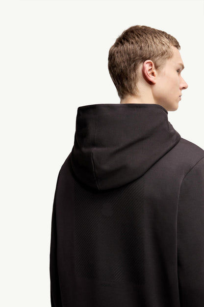 Moncler Tonal Back Logo Cotton Hoodie Dark Brown Dark Brown