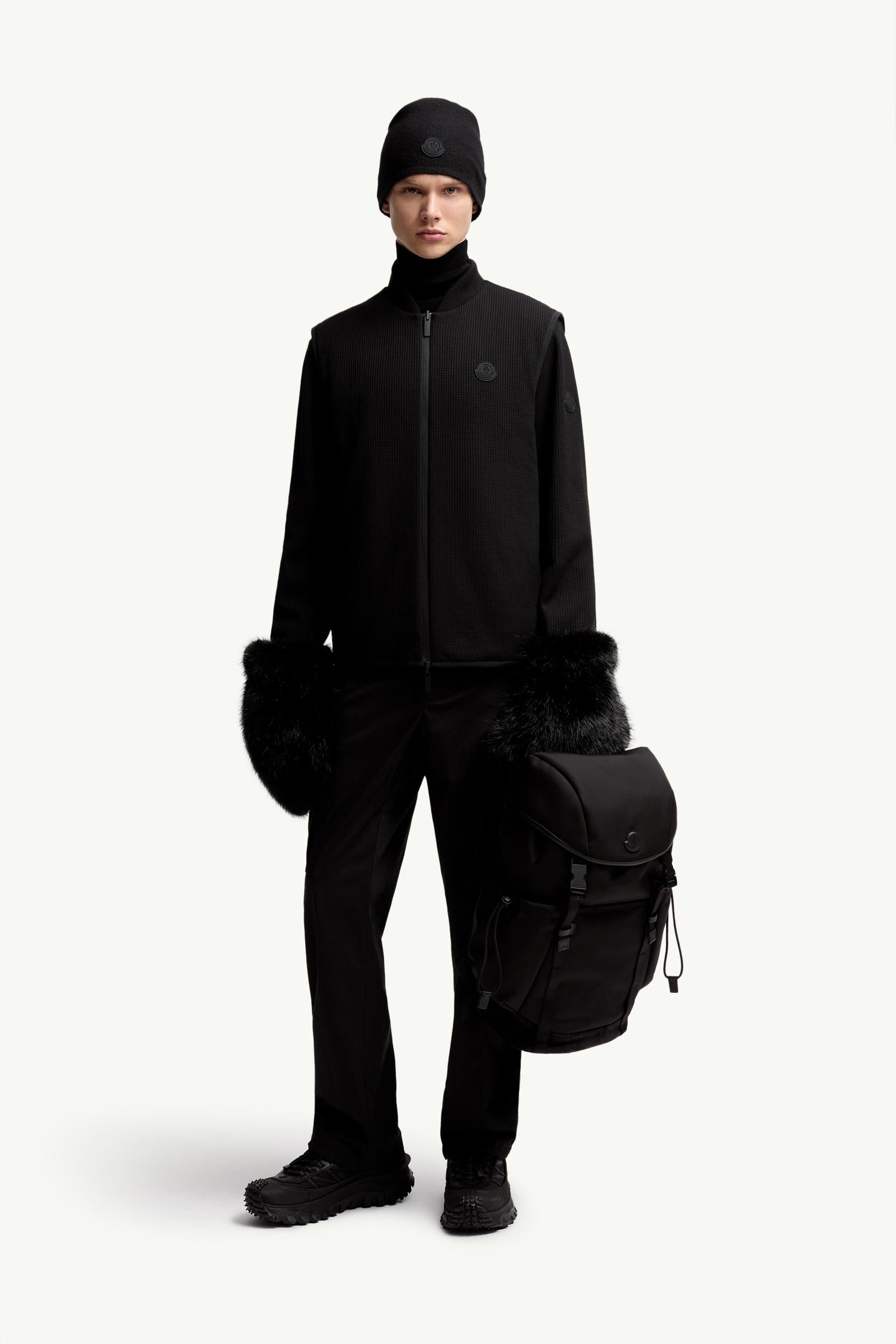 Moncler Reversible Padded Vest Black Black