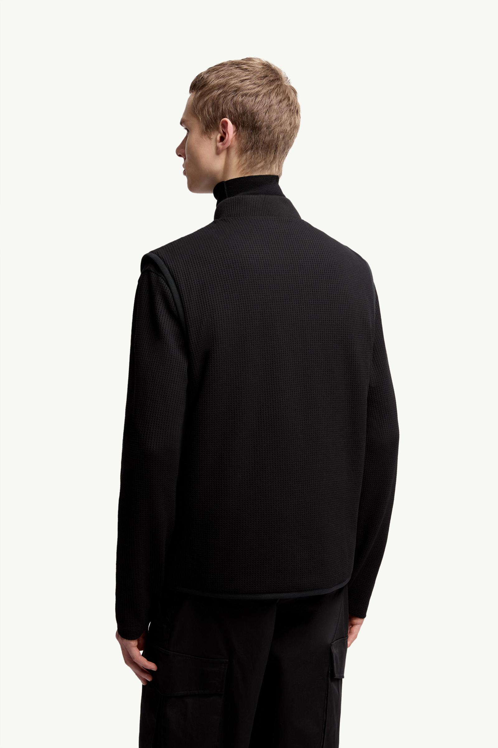 Moncler Reversible Padded Vest Black Black