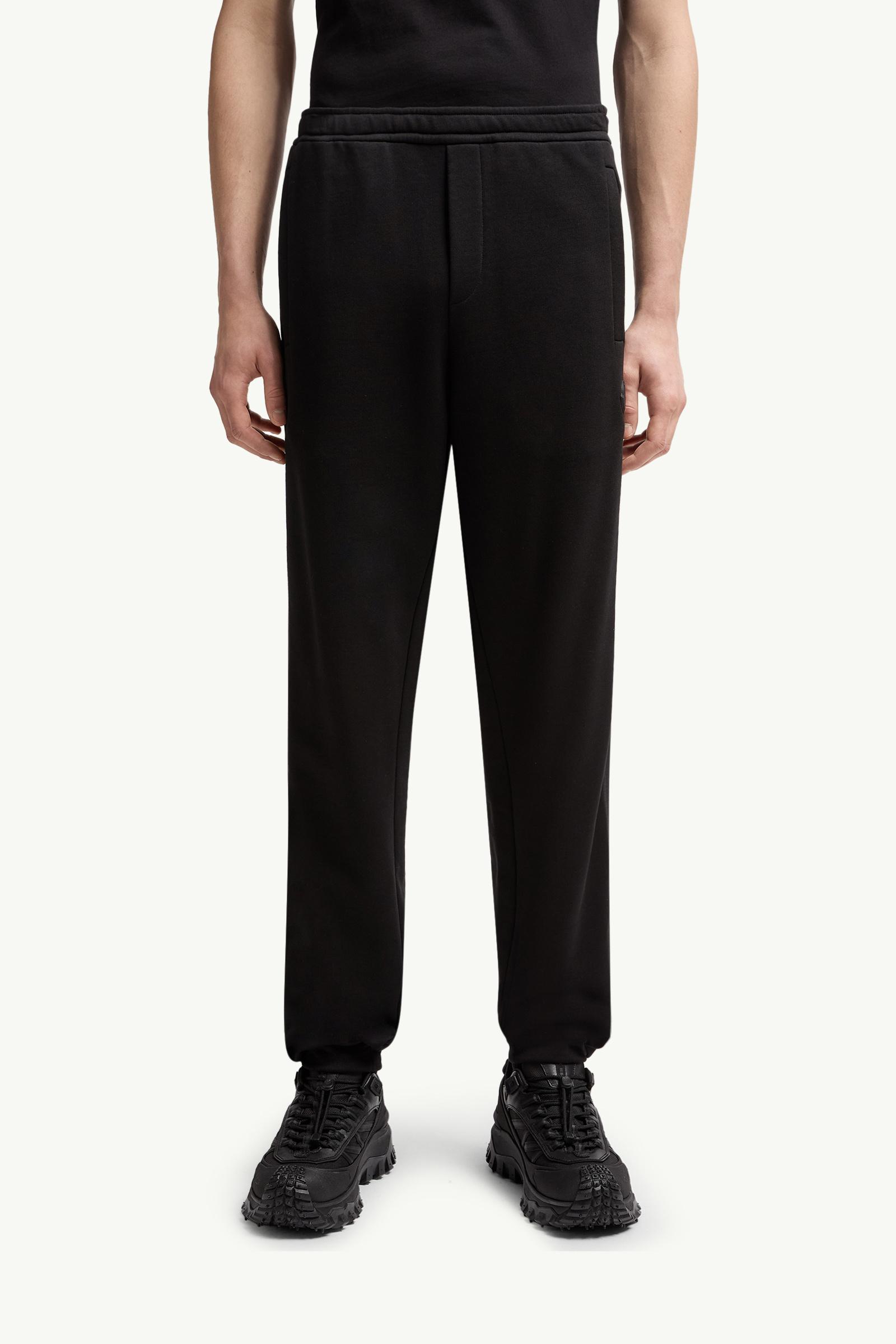 Moncler Cotton Sweatpants Black Black