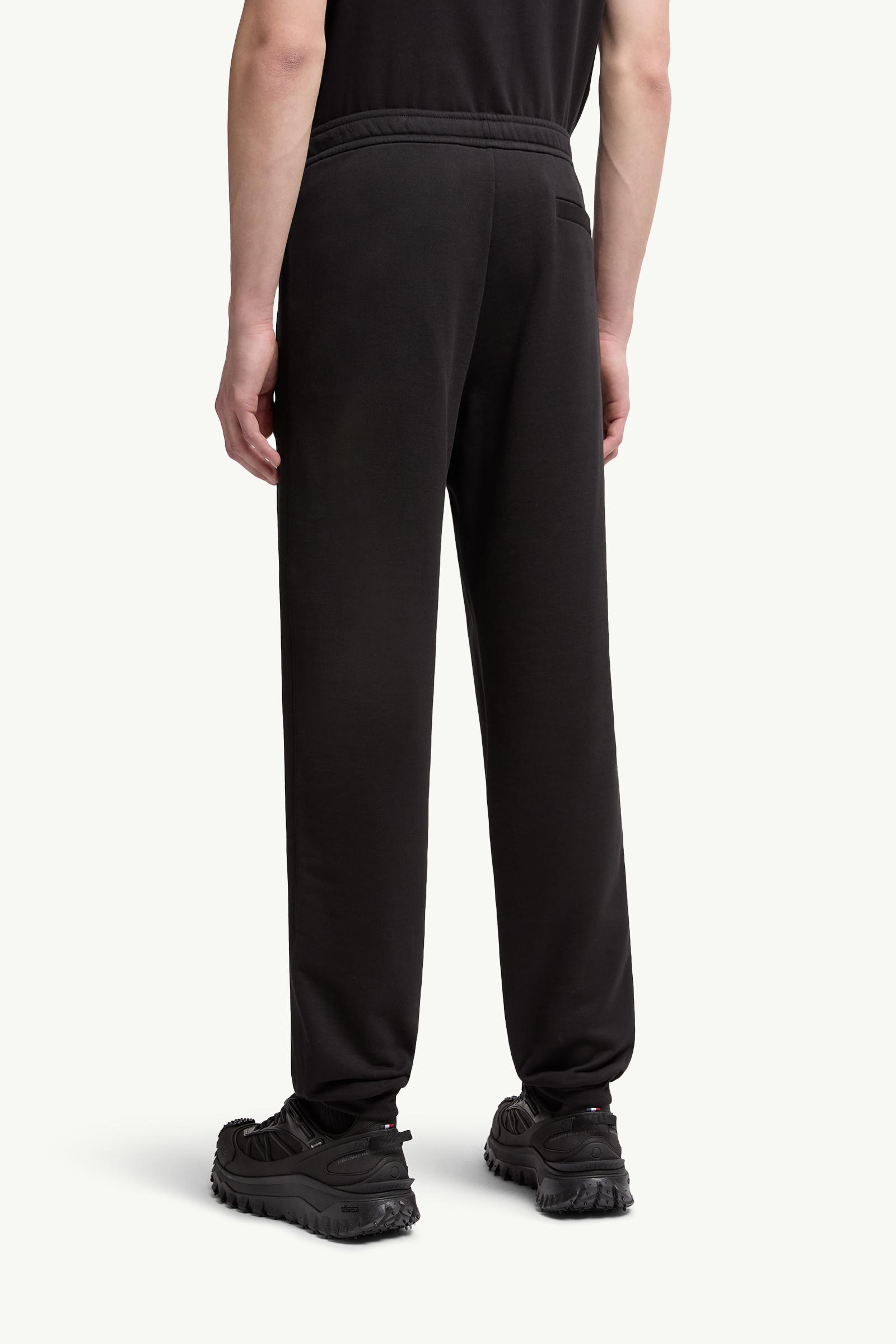 Moncler Cotton Sweatpants Black Black