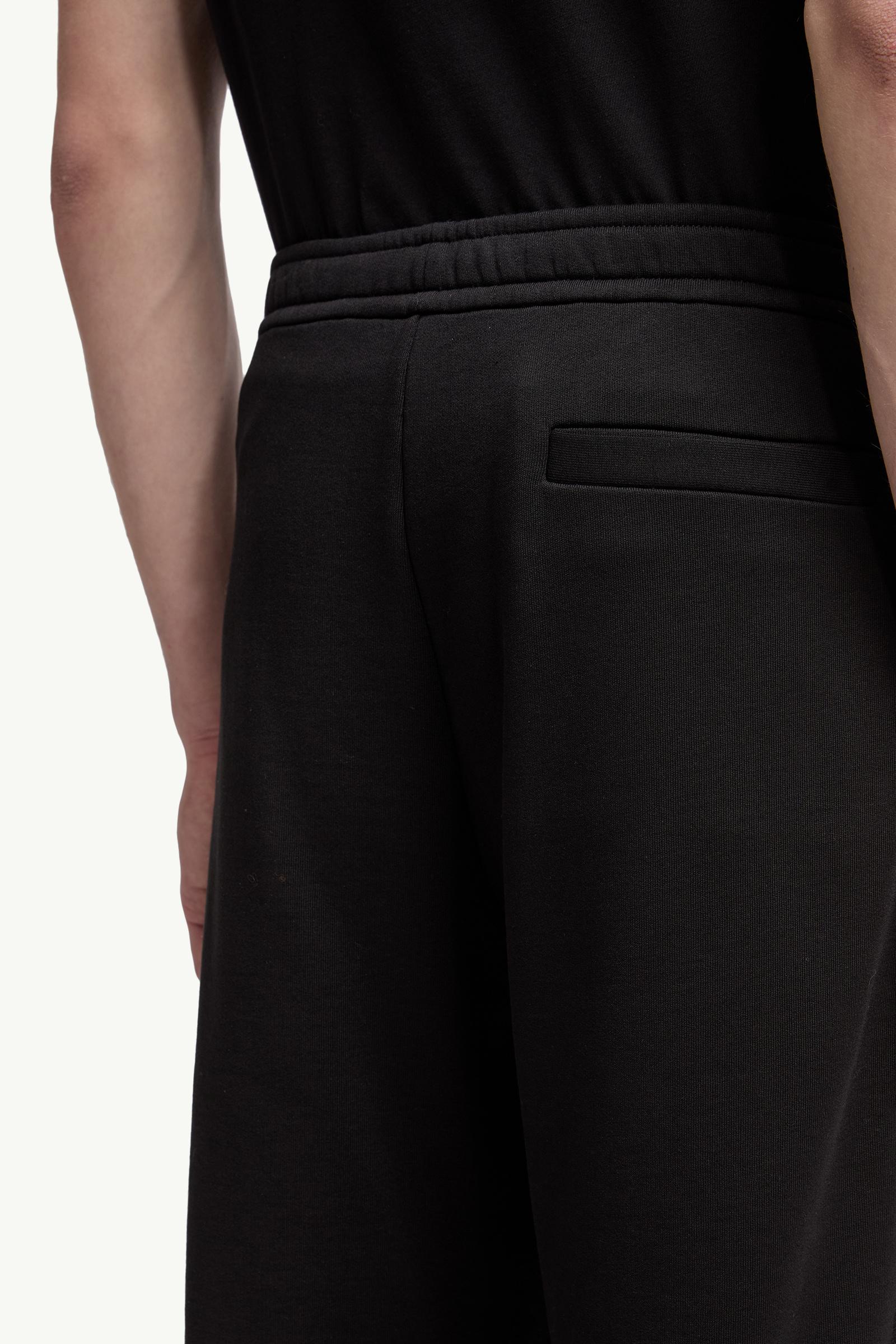 Moncler Cotton Sweatpants Black Black