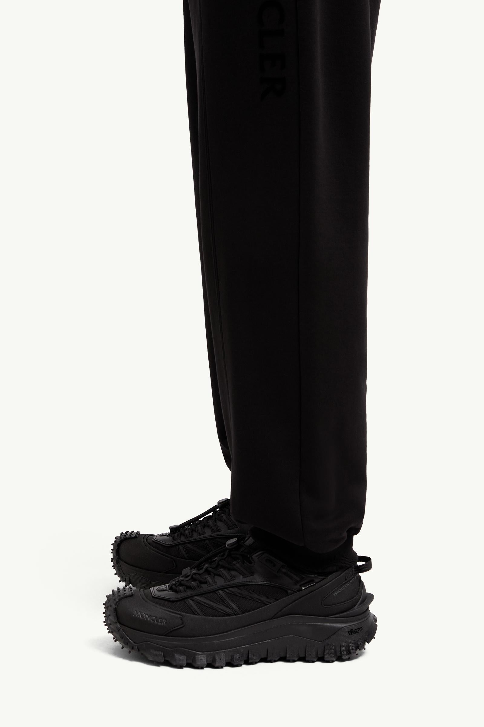 Moncler Cotton Sweatpants Black Black