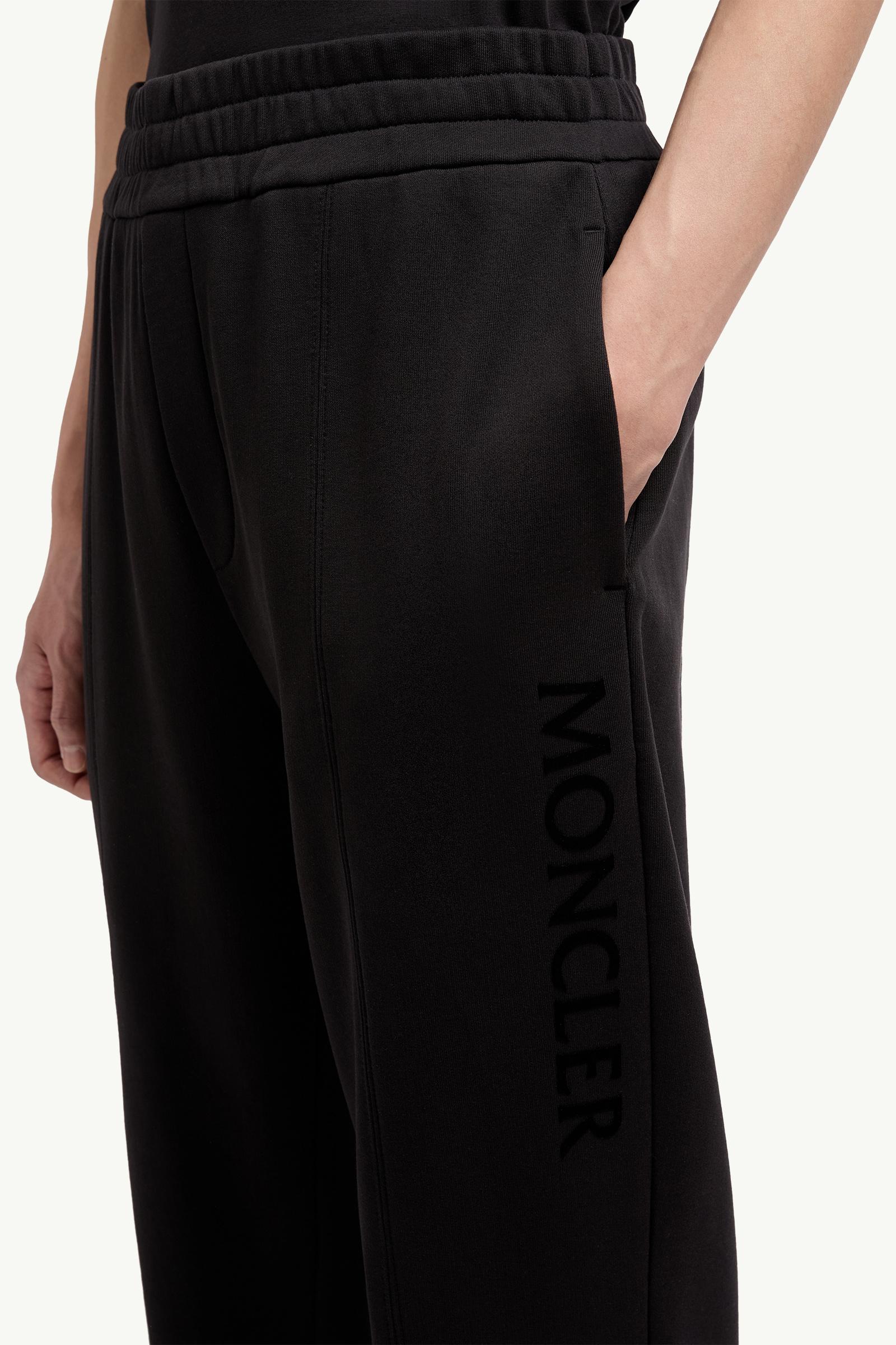 Moncler Cotton Sweatpants Black Black