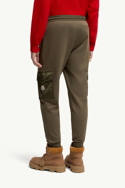 Moncler Cotton Blend Sweatpants Dark Green Dark Green