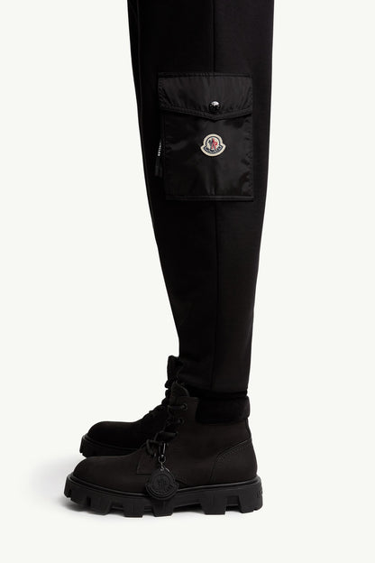 Moncler Cotton Blend Sweatpants Black Black