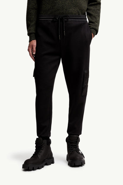 Moncler Cotton Blend Sweatpants Black Black