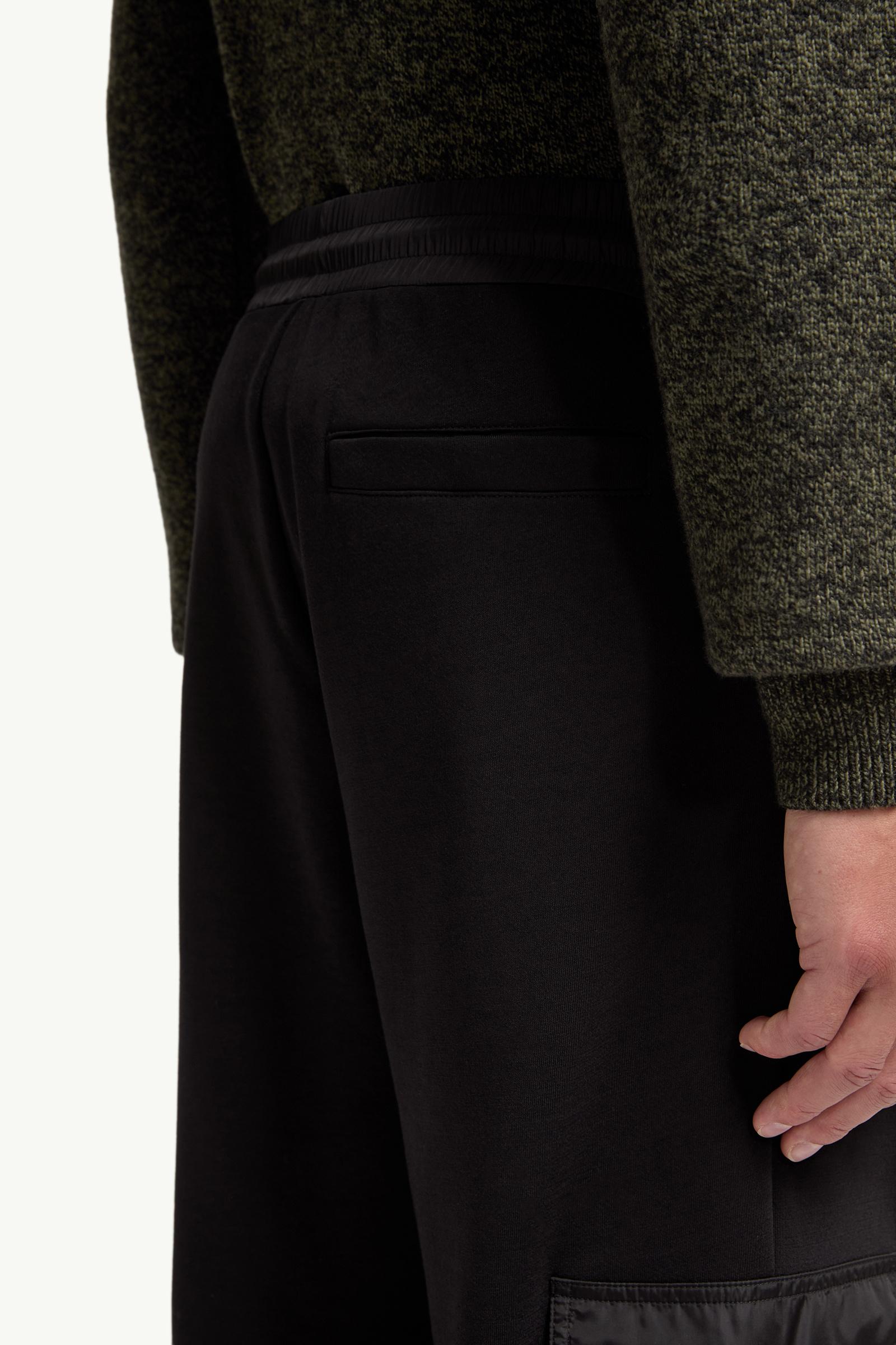 Moncler Cotton Blend Sweatpants Black Black