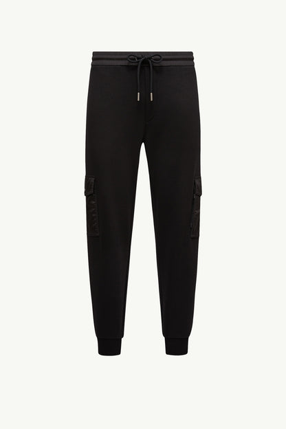 Moncler Cotton Blend Sweatpants Black Black