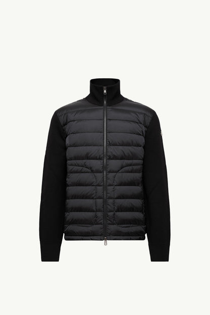 Moncler Padded Zip-Up Cardigan Black Black