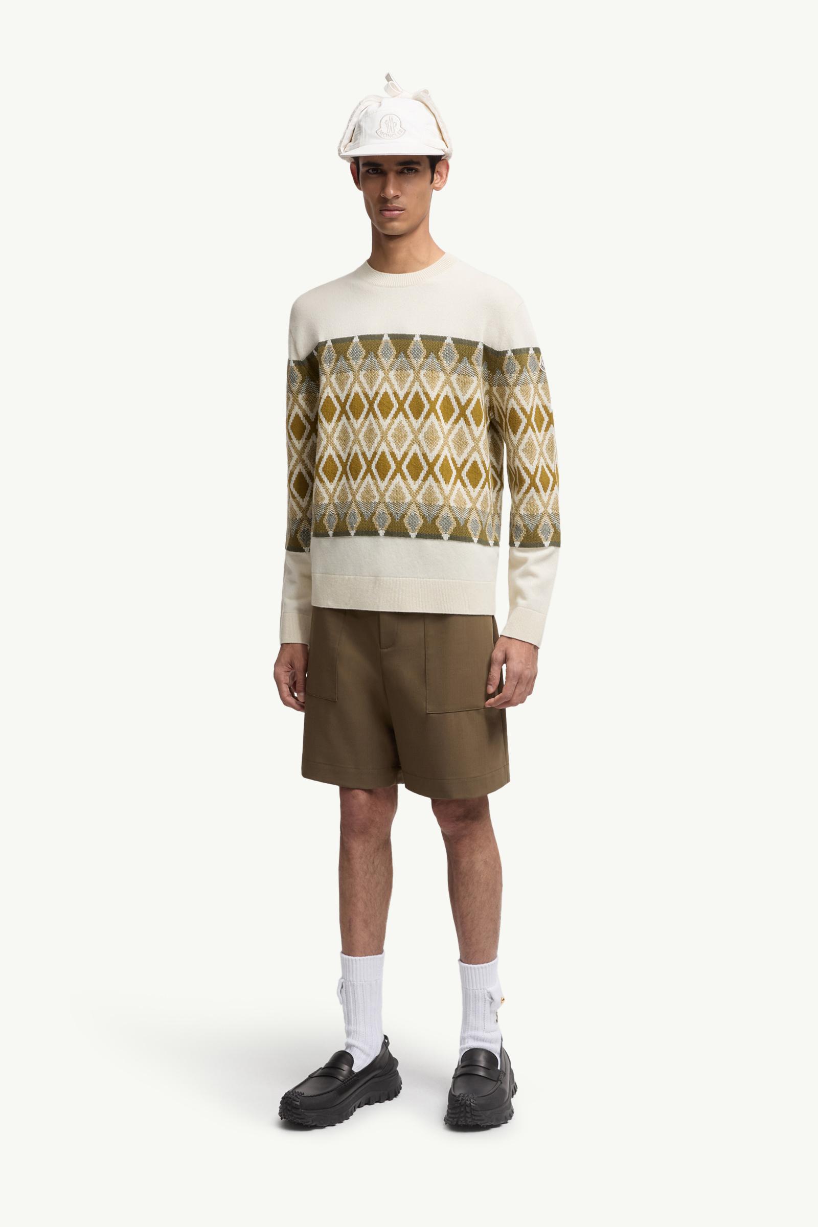 Moncler Rhombus Pattern Wool Sweater Multicolour Multicolour
