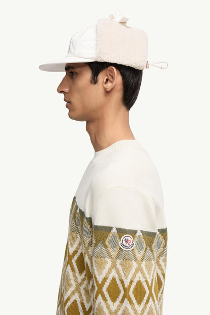 Moncler Rhombus Pattern Wool Sweater Multicolour Multicolour