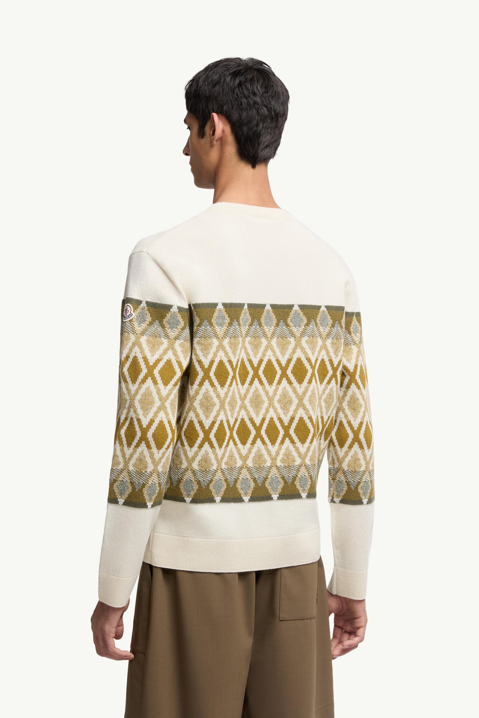 Moncler Rhombus Pattern Wool Sweater Multicolour Multicolour