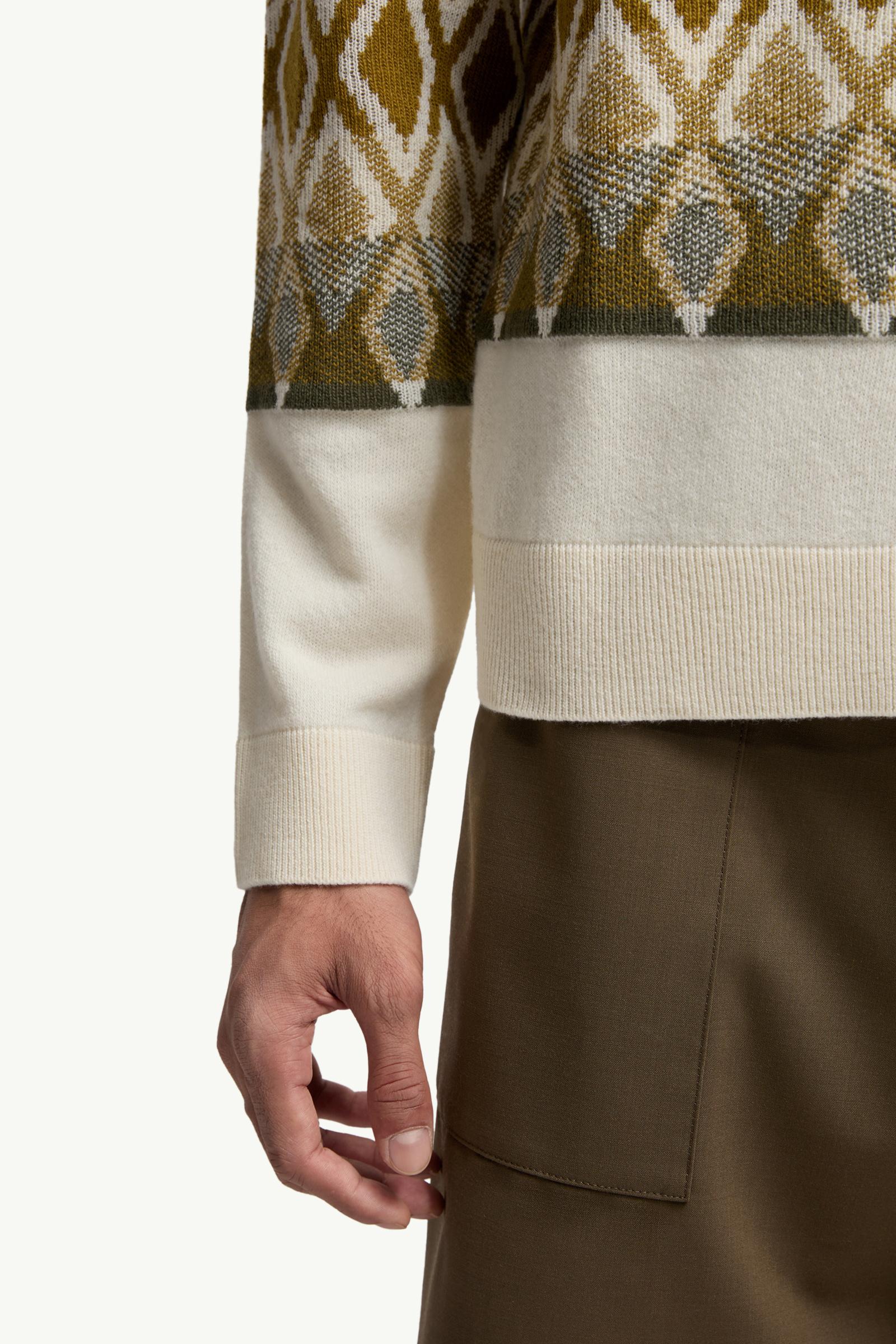 Moncler Rhombus Pattern Wool Sweater Multicolour Multicolour