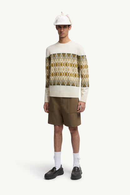 Moncler Rhombus Pattern Wool Sweater Multicolour Multicolour