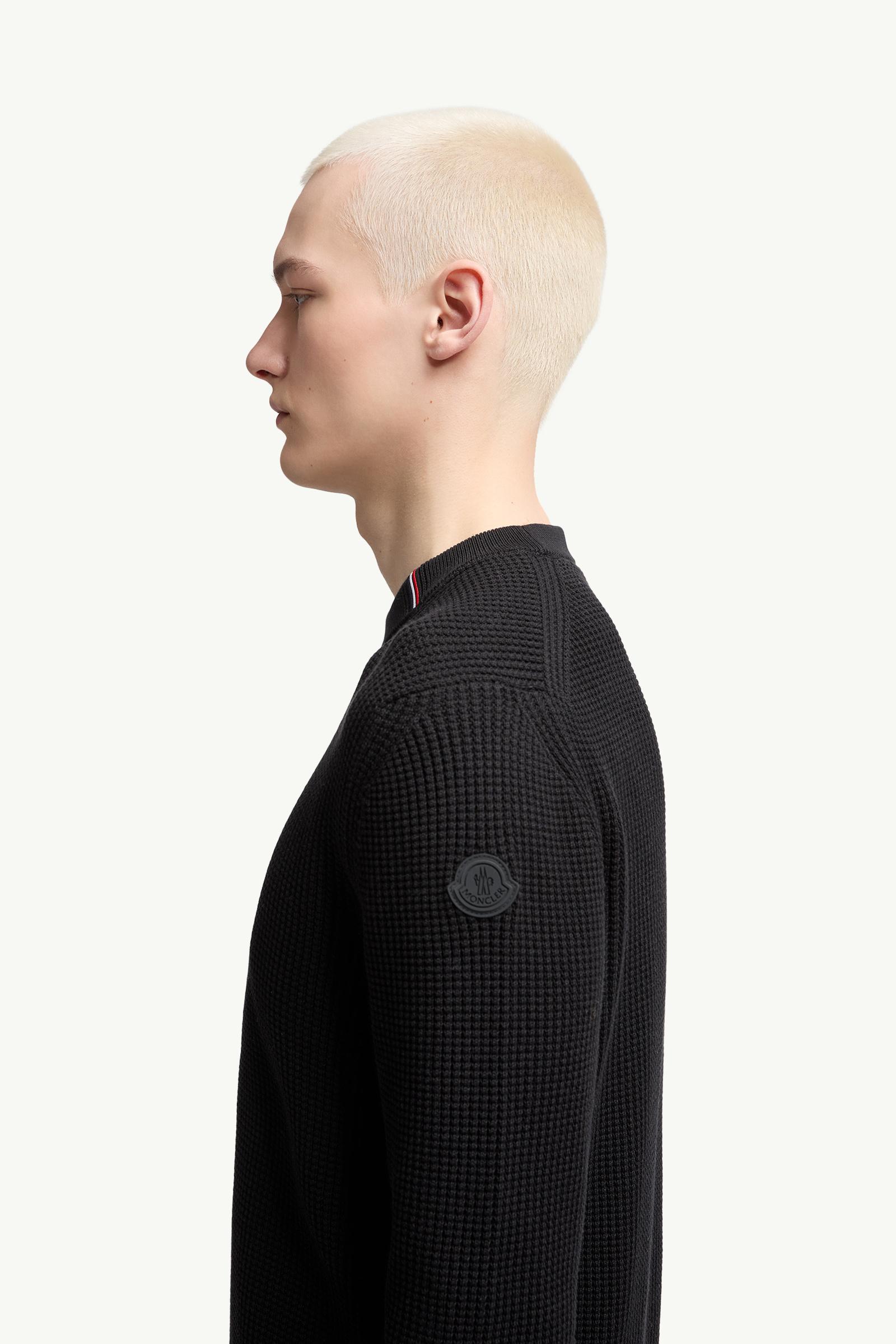 Moncler Cotton Sweater Black Black