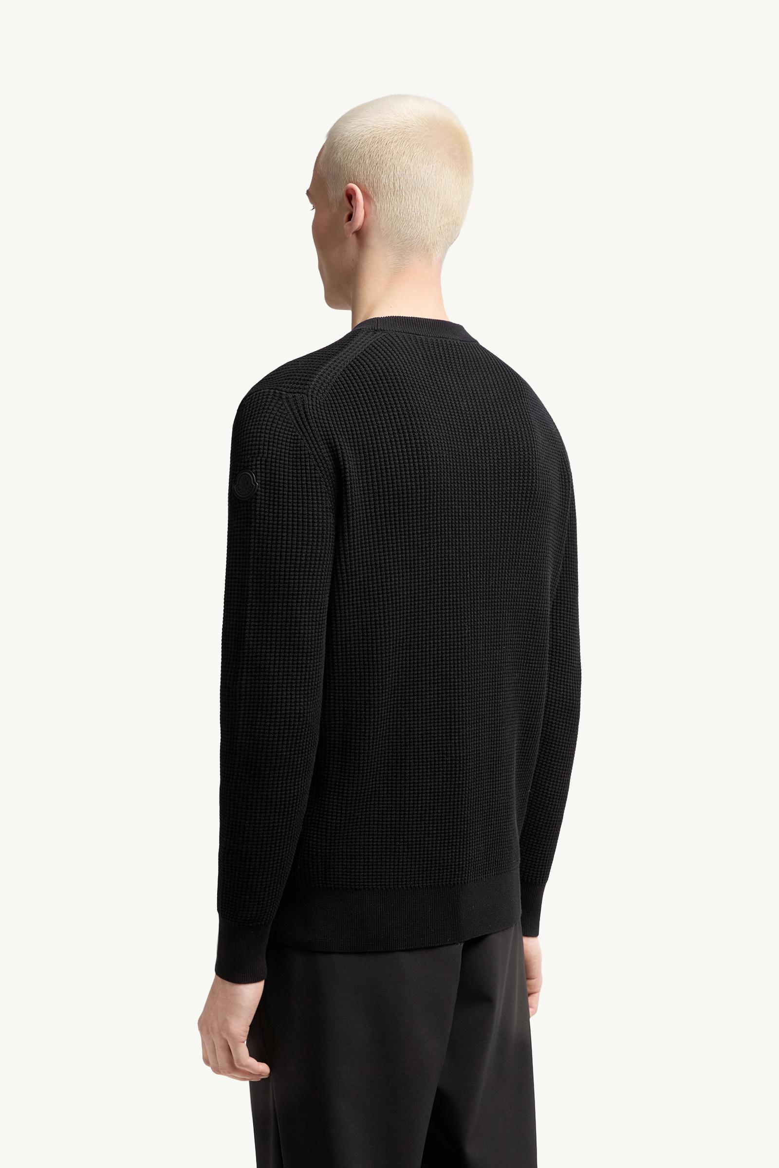 Moncler Cotton Sweater Black Black