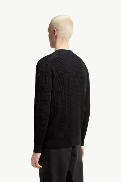 Moncler Cotton Sweater Black Black