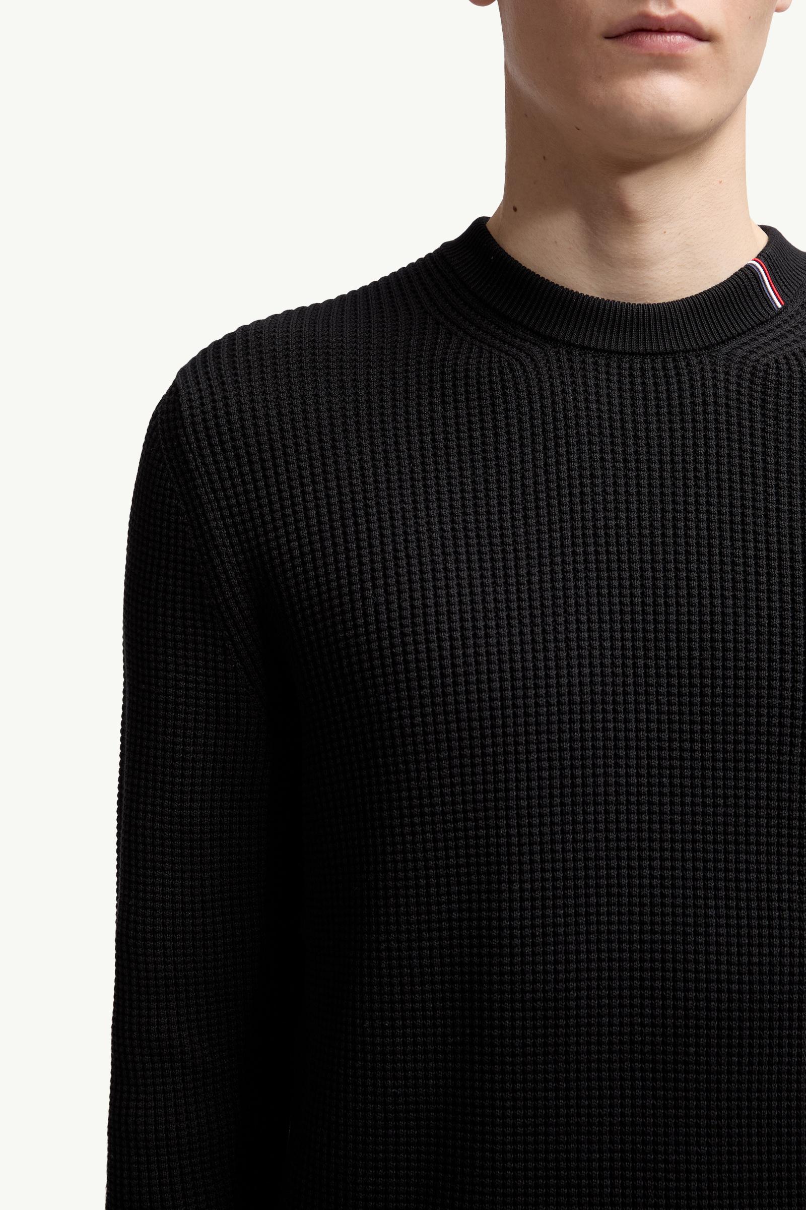 Moncler Cotton Sweater Black Black