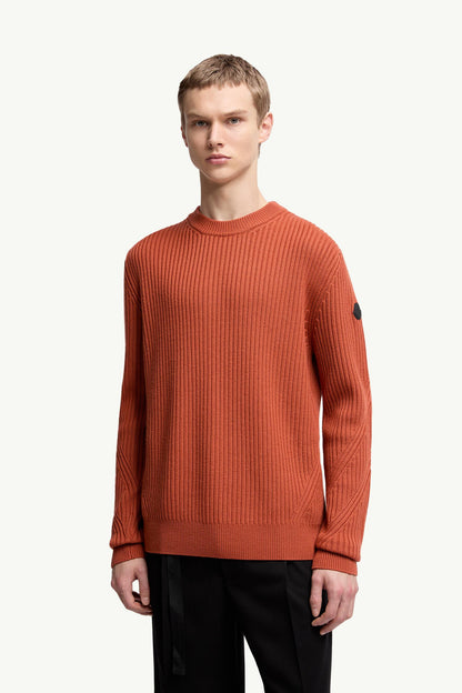 Moncler Wool Sweater Orange Orange