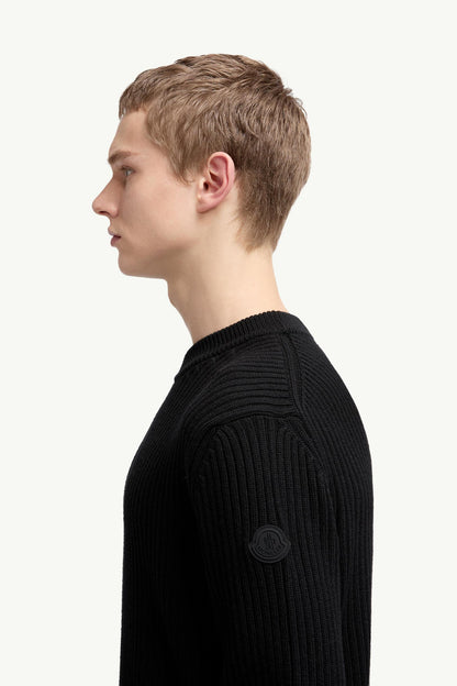 Moncler Wool Sweater Black Black