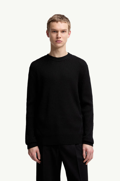 Moncler Wool Sweater Black Black