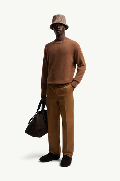 Moncler Wool & Cashmere Sweater Light Brown Light Brown