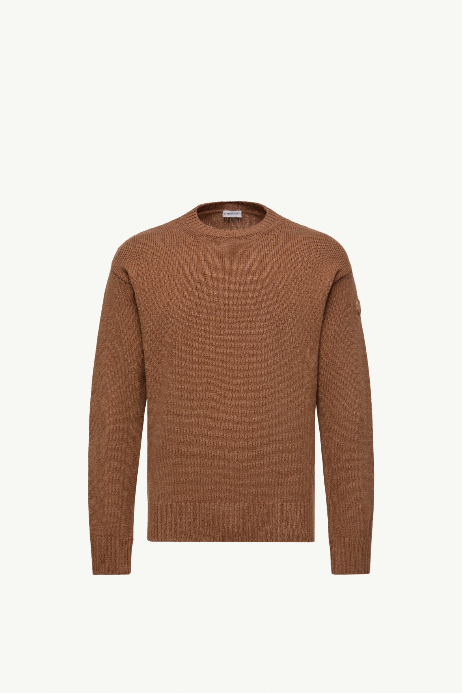 Moncler Wool & Cashmere Sweater Light Brown Light Brown