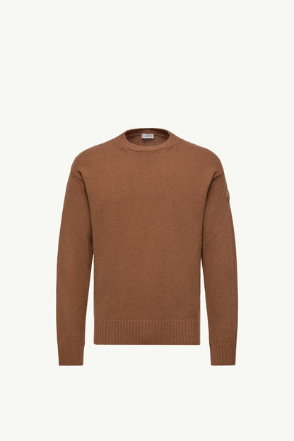 Moncler Wool & Cashmere Sweater Light Brown Light Brown