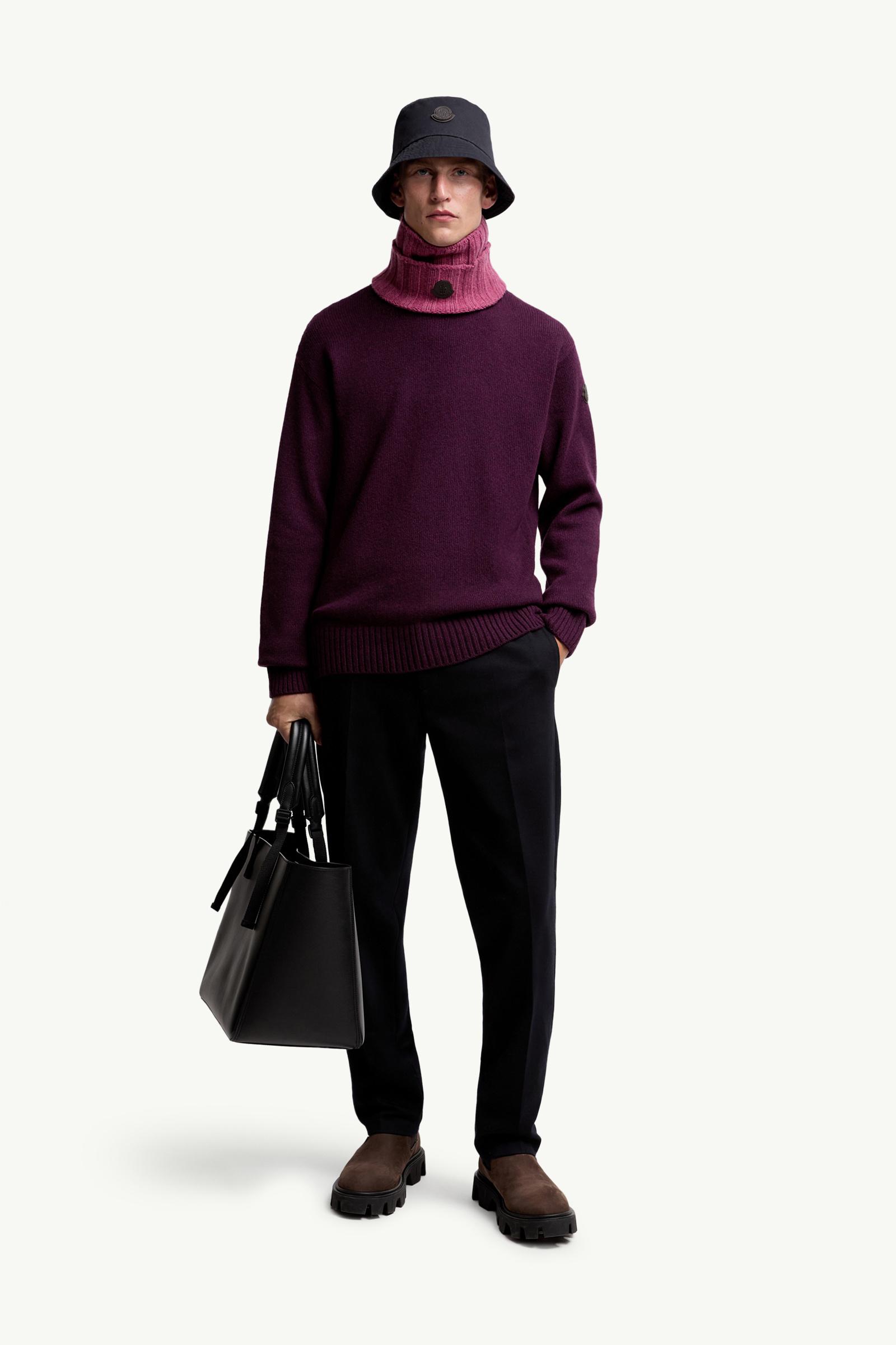 Moncler Wool & Cashmere Sweater Purple Purple