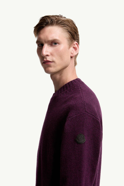 Moncler Wool & Cashmere Sweater Purple Purple