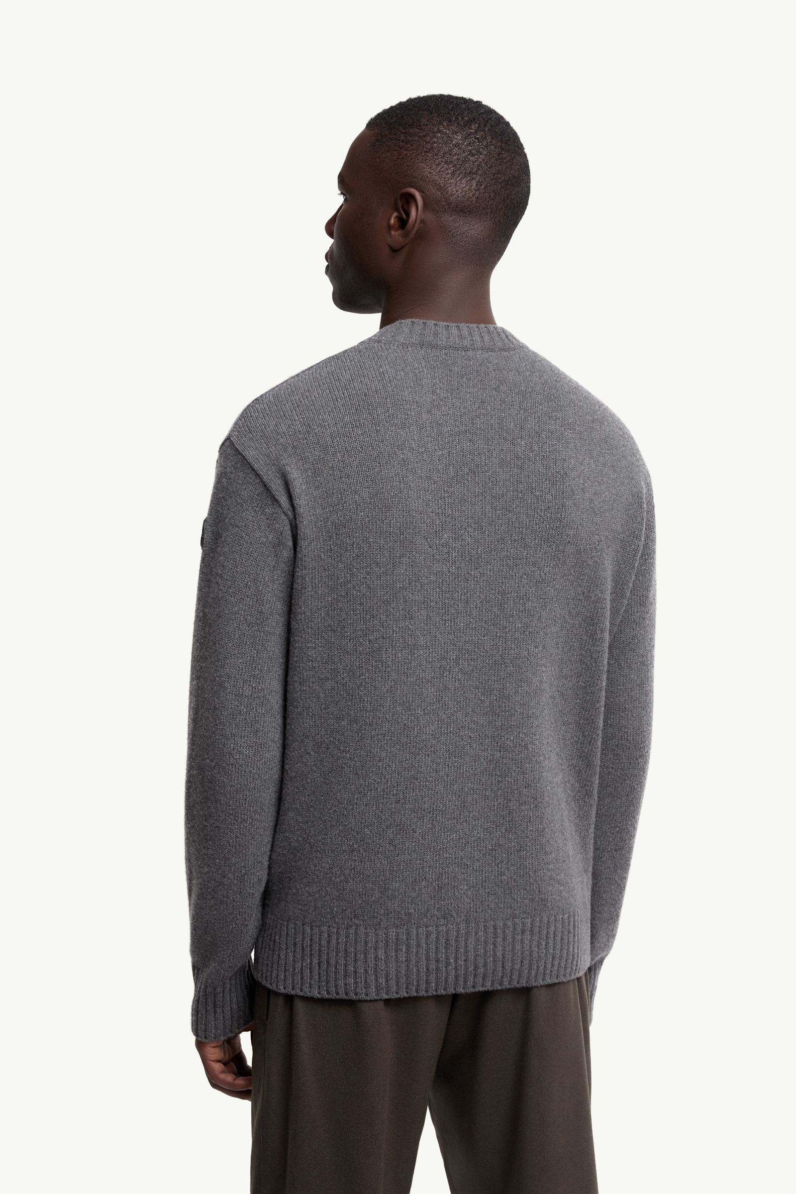 Moncler Wool & Cashmere Sweater Dark Grey Dark Grey