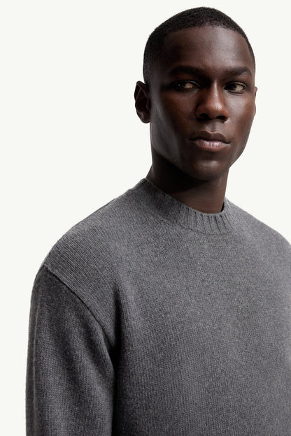 Moncler Wool & Cashmere Sweater Dark Grey Dark Grey