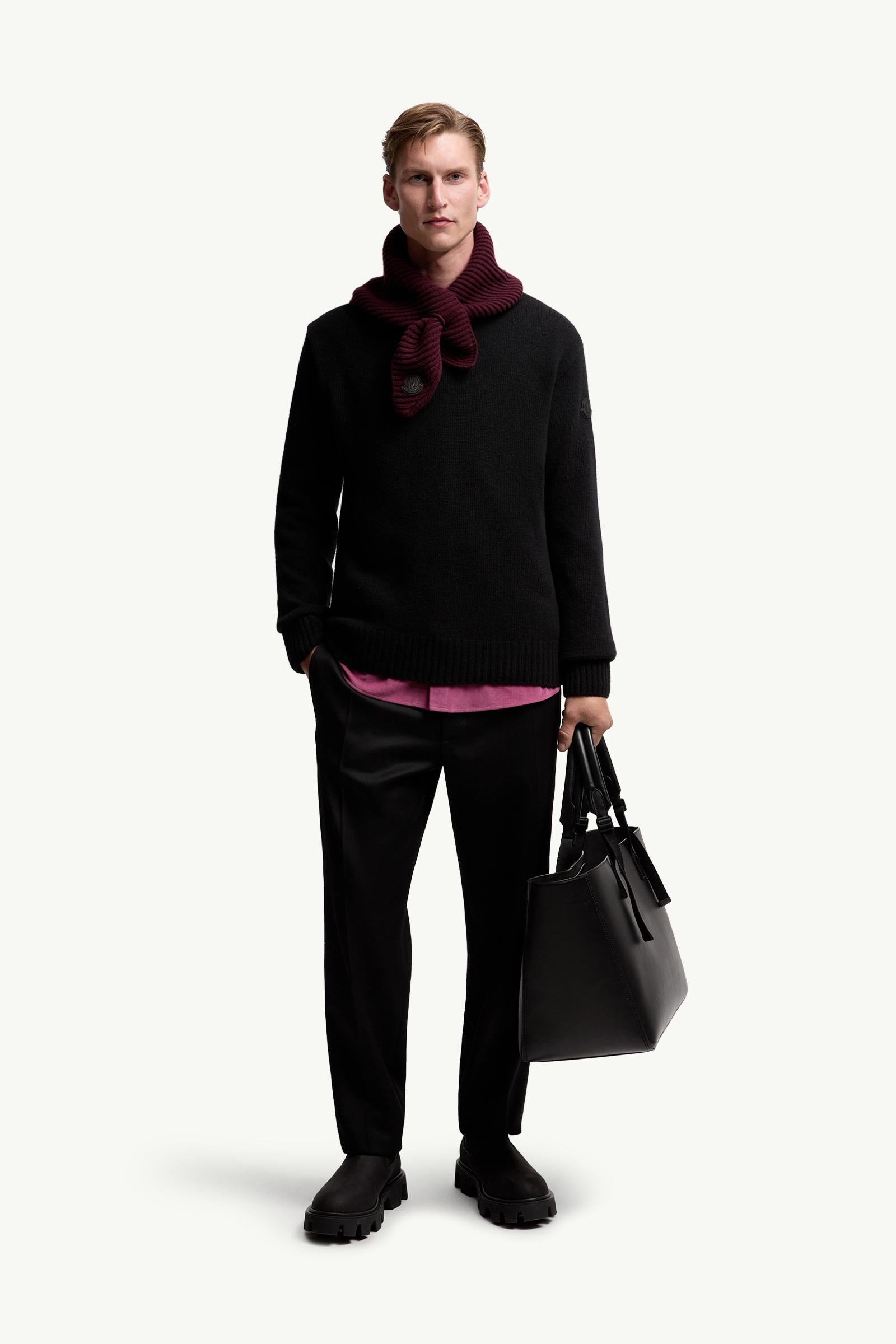 Moncler Wool & Cashmere Sweater Black Black