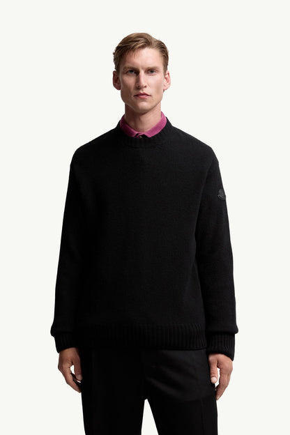 Moncler Wool & Cashmere Sweater Black Black