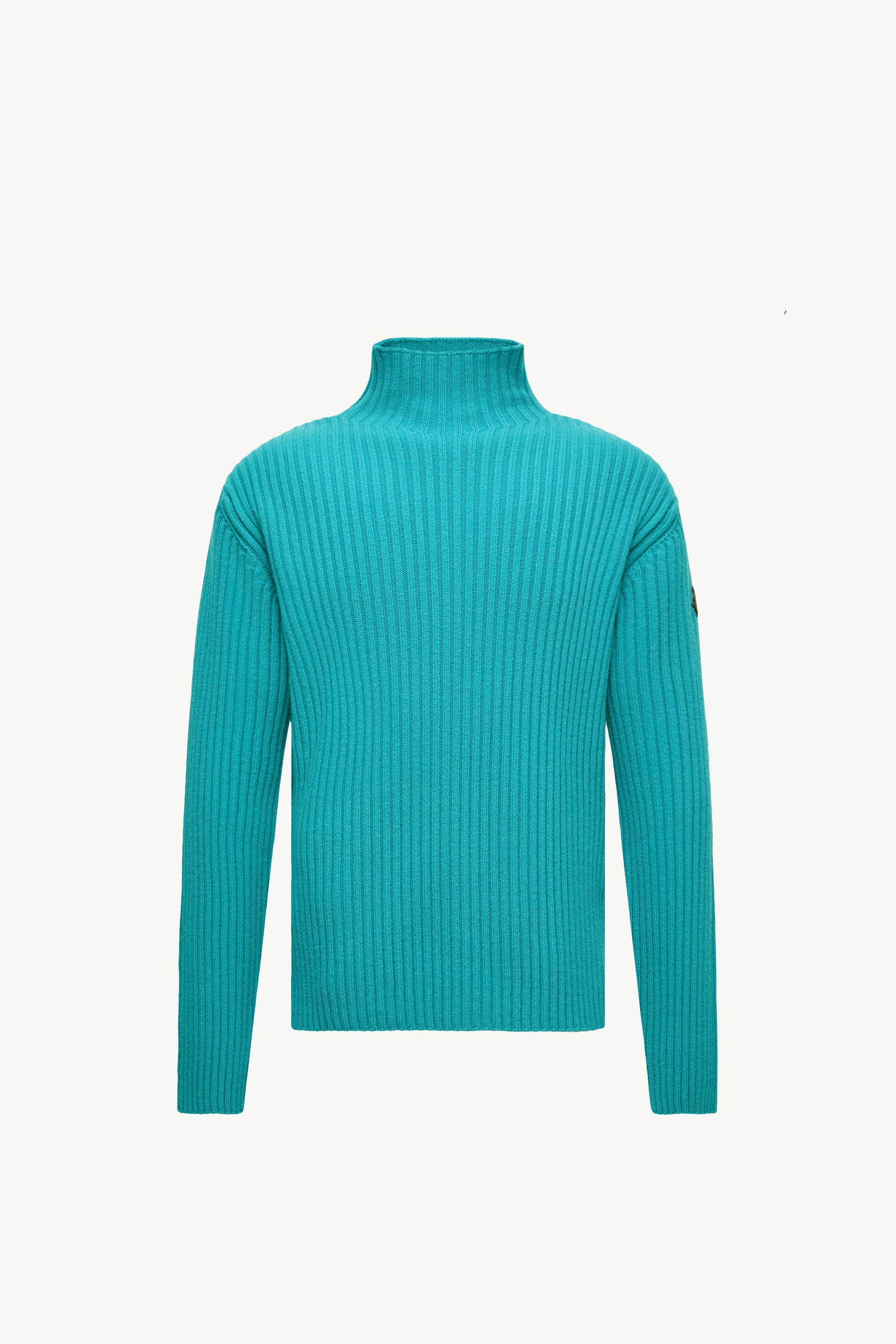 Moncler Wool & Cashmere Turtleneck Sweater Turquoise Turquoise