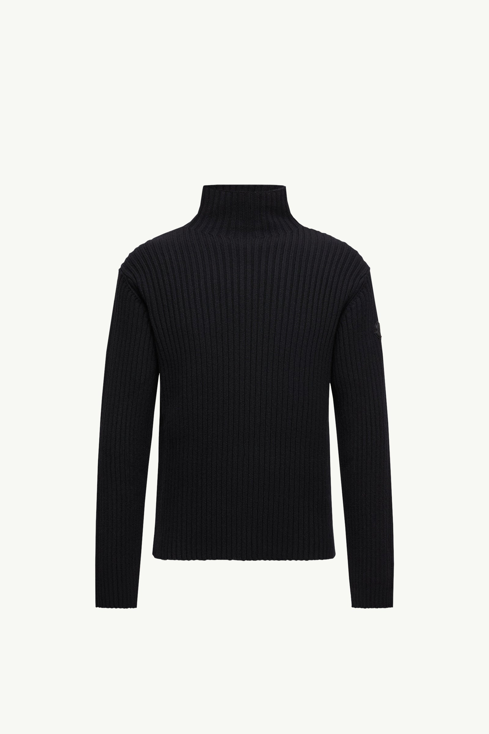 Moncler Wool & Cashmere Turtleneck Sweater Black Black