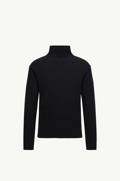 Moncler Wool & Cashmere Turtleneck Sweater Black Black