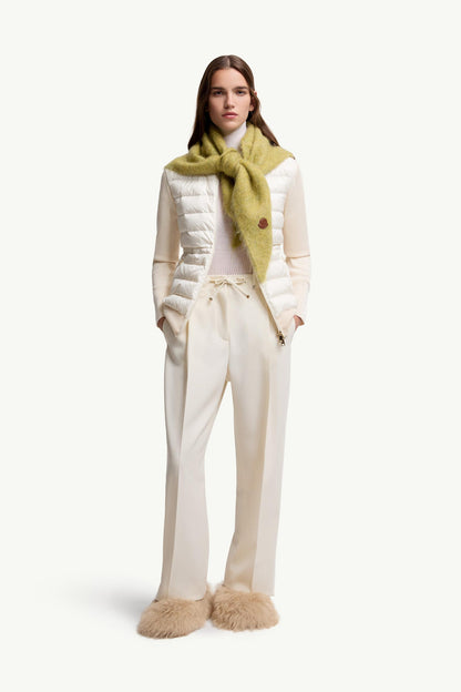 Moncler Wool Gabardine Tailored Pants White White