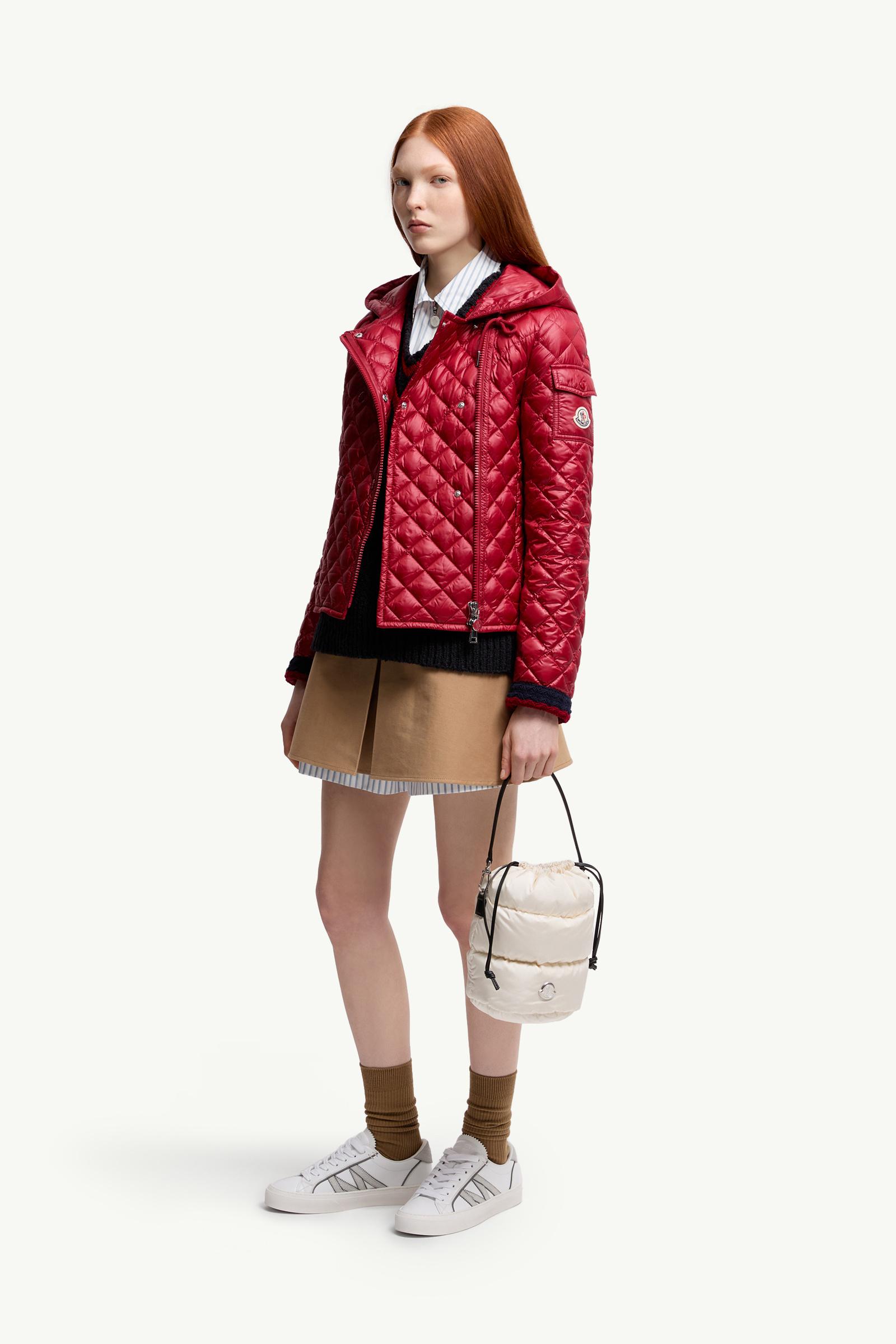 Moncler Cotton Gabardine Pleated Mini Skirt Beige Beige