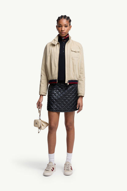 Moncler Diamond-Quilted Mini Skirt Navy Blue Navy Blue