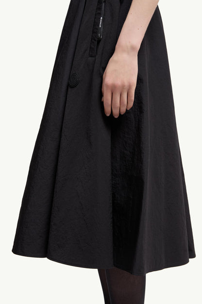 Moncler Midi Skirt Black Black