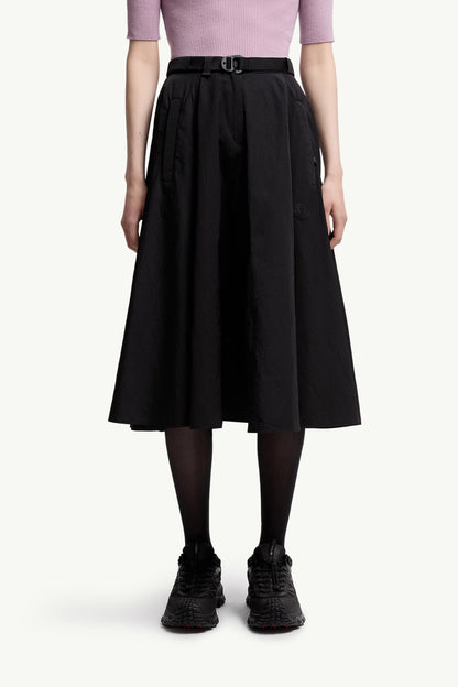 Moncler Midi Skirt Black Black